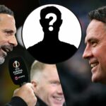 O ex -zagueiro do Manchester United e da Inglaterra Rio Ferdinand se apresenta no TNT Sports após a partida da Liga Europa entre o Manchester United e o Lyon em Old Trafford em 2025 em Manchester.