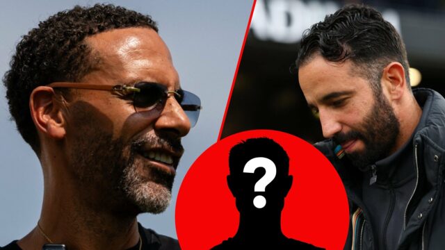 O Rio Ferdinand assiste durante uma sessão de treinamento do Manchester United no primeiro time como parte da turnê de pré-temporada do Premier League Club pelos EUA em 2025 em Chicago, Illinois.