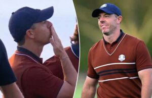 Rory McIlroy sopra beijos para a torcida da Ryder Cup enquanto ele é serenata com NSFW Chant Rory McIlroy sopra beijos para a torcida da Ryder Cup enquanto ele é serenata com NSFW Chant