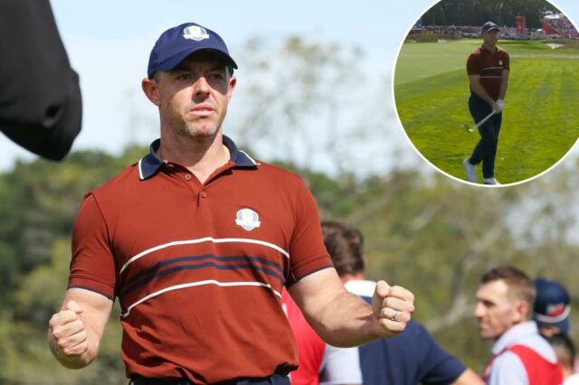Rory McIlroy não estava feliz com alguns fãs da Ryder Cup no sábado.