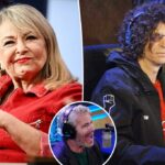 Roseanne Barr bulldozes lambendo p - y 'Howard Stern depois do programa de rádio SiriusXM