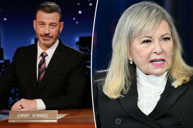 Roseanne Barr chama a ABC por acabar com a suspensão de Jimmy Kimmel: 'Double Standard'


