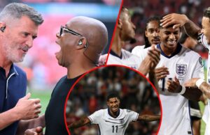 Roy Keane e Ian Wright compartilham decisões eficazes sobre a eficiência global da UTD Celebrity, um nomeia ‘uma dificuldade adicional’ A lenda do Manchester United Roy Keane e o herói do Arsenal Ian Wright antes da partida do Shield Community Shield entre o Manchester United e o Manchester City no estádio de Wembley em 2024 em Londres, Inglaterra.