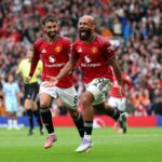 Ruben Amorim chegando a Old Trafford