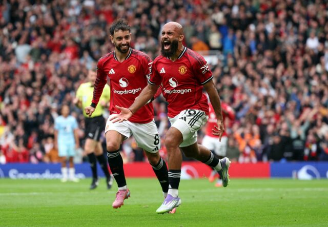 Ruben Amorim chegando a Old Trafford