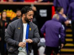 Ruben Amorim informou que ele pode ter localizado 2 itens ‘fundamentais’, apesar da perda de Derby de Guy Utd Bruno Fernandes, Manuel Ugarte, Matthijs de Ligt, Bryan Mbuemo e Leny Yoro, do Manchester United Warmup, antes da partida da Premier League entre o Manchester City e o Manchester United no Etihad Stadium em 14 de setembro de 2025