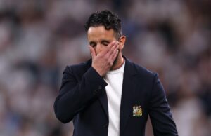 Ruben Amorim para obter uma nova oportunidade em Vengeance depois de seu Minuto do Manchester United no Manchester United O chefe da INEOS, Sir Jim Ratcliffe, consoles do Manchester United, Ruben Amorim, após a final da Liga Europa de 2025 entre o Tottenham Hotspur e o Manchester United no Estadio San Mames em 2025 em Bilbao.