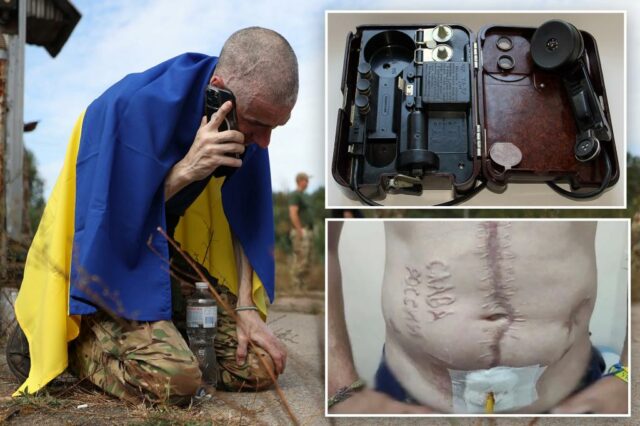 Rússia torturando os ucranianos com choque elétrico para os genitais do telefone conhecido como uma 'chamada para putin'

