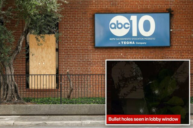 Sacramento ABC Affiliate Hit com tiros dia após o protesto de Jimmy Kimmel

