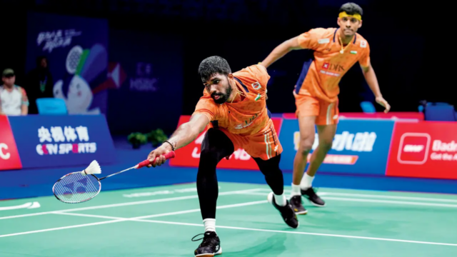 Sat-Chi Rise diretamente para a competição semifinais da China Masters Super 750 tênis 


