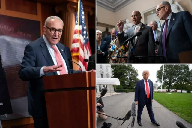 Schumer se recusa a excluir a ceder para Trump na luta de desligamento do governo

