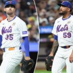 Sean Manaea sai do campo durante o jogo Mets-Padres em 16 de setembro de 2025.