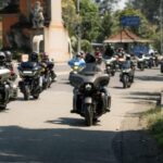 Segundo ressurgimento, motociclistas Harley Hog Jacarta Gaspol milhares de quilômetros