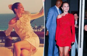 Selena Gomez adora tanto este vestido de crochê, ela conseguiu em duas cores Vestido de culto gaia