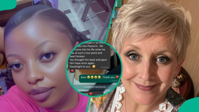 Senhora que se casou com o homem branco posta uma mensagem inesperada que recebeu da mãe dele no WhatsApp

