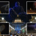 Show de drones espetaculares sobre o Vaticano recria