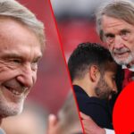 O chefe de Ineos, Sir Jim Ratcliffe, antes da partida da Premier League entre o Manchester United e o Leicester City em Old Trafford em 2024 em Manchester, Inglaterra.