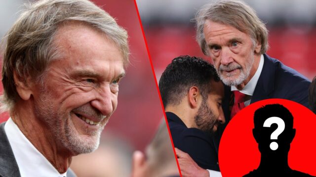 O chefe de Ineos, Sir Jim Ratcliffe, antes da partida da Premier League entre o Manchester United e o Leicester City em Old Trafford em 2024 em Manchester, Inglaterra.