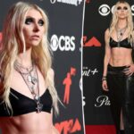 Taylor Momsen revela segredo para seu incrível abdômen no VMAS 2025 Tapete Vermelho