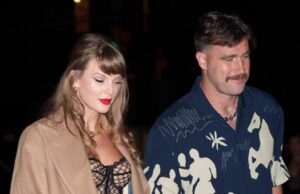 Taylor Swift, Travis Kelce teve um dia à noite com o videogame de Mahomes ‘ Taylor Swift A Travis Kelce's Relationship Seline, desde jogos de chefes até as noites românticas de data 419