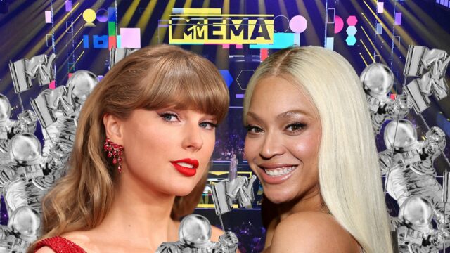 Taylor Swift Beyonce VMA Awards Getty Comp
