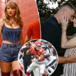 Taylor Swift faz uma entrada tranquila para o abridor de casas de Chiefs contra as águias após o engajamento de Travis Kelce