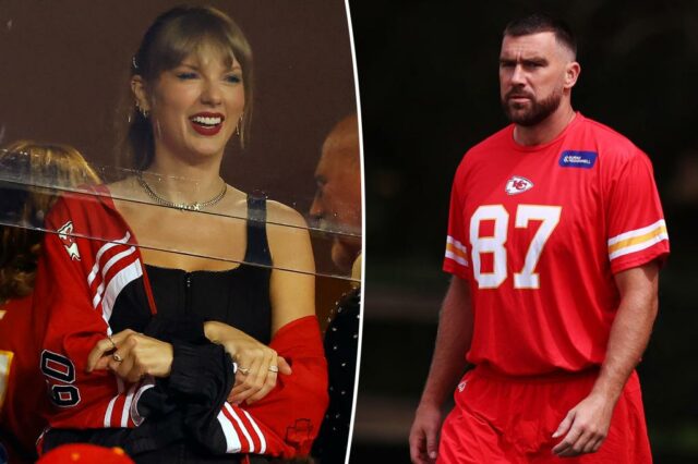 Taylor Swift pula o noivo da abertura da temporada de chefes de Travis Kelce no Brasil

