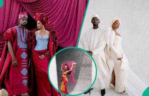 Temi Otenola e Eazi revelam a segunda aparência tradicional, a admiração de combustível de cores online Temi Otenola e Eazi revelam a segunda aparência tradicional, a admiração de combustível de cores online