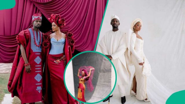 Temi Otenola e Eazi revelam a segunda aparência tradicional, a admiração de combustível de cores online

