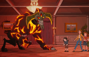 Testemunhas de resort assombradas: The Radiating atende a Bobs Burgers em Netflixs Linda Computador Animado Funny Um grupo de fantasmas grita com um humano em