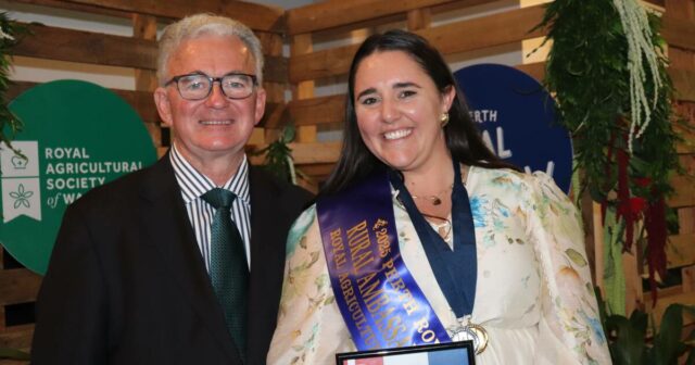 Top Gong vai para o agricultor central de Wheatbelt Tiffany Davey no Perth Royal Show


