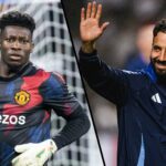 Andre Onana à frente do Manchester United vs Grimsby.