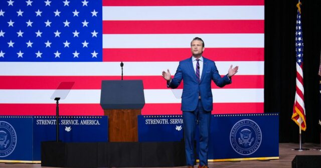 Secretário de Defesa dos EUA Pete Hegseth 