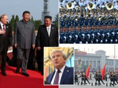 Trump acusa Putin, Kim Jong Un e Xi Jinping de conspirar contra os EUA quando se encontram no desfile militar na China Trump acusa Putin, Kim Jong Un e Xi Jinping de conspirar contra os EUA quando se encontram no desfile militar na China