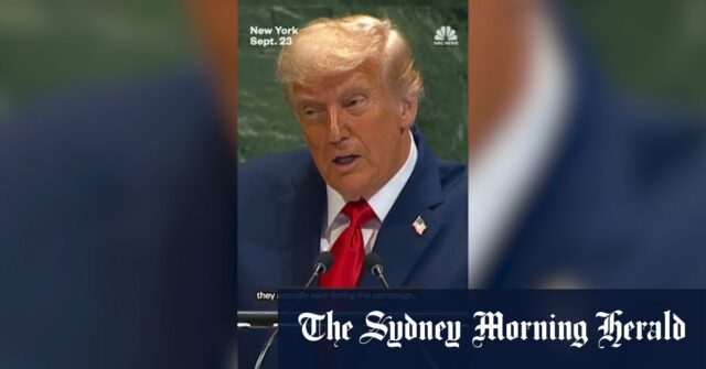 Trump diz à ONU que a mudança climática é um 'trabalho


