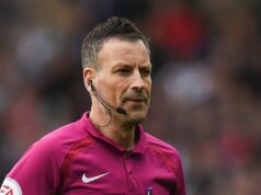 Exclusivo: Mark Clattenburg explica se Nani deveria ter sido expulso pelo Man Utd x Real Madrid em 2013 Casemiro e Bruno Fernandes celebram o gol do Manchester United.