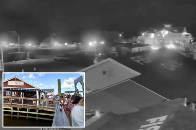A Bacia de Yacht de Southport, onde ocorreu um tiroteio na Carolina do Norte em 27 de setembro de 2025.