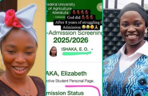 Veja como Lady reagiu quando obteve admissão depois de 8 anos Veja como Lady reagiu quando obteve admissão depois de 8 anos