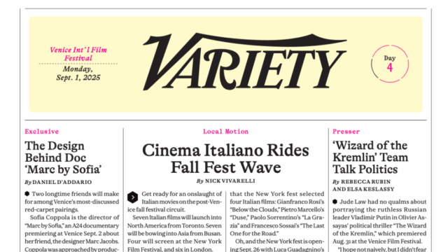 Veneza Digital Digital de Range, Dia 4: cinema Italiano Rides Loss Feast Wave 

