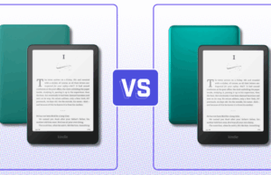 Versão Kindle Paperwhite vs. Marca registrada: Qual é o melhor e-reader da Amazon? Um Kindle Paperwhite à esquerda e uma edição de assinatura do Paperwhite à direita.