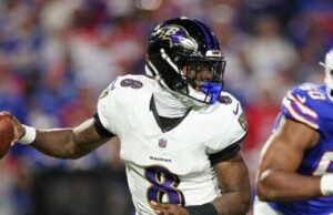 Vídeo: Bills Fan que atingiu Lamar Jackson banido de todos os estádios da NFL Vídeo: Bills Fan que atingiu Lamar Jackson banido de todos os estádios da NFL