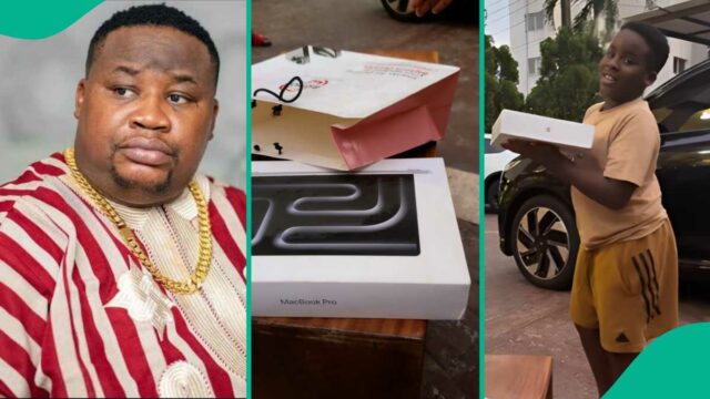 Vídeo: Cubana Chief -Priest Gifts Son MacBook Pro depois que seu jovem quebrou quebrou o laptop

