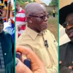 Vídeo de tendência: Oshiomhole comenta secretamente sobre Tinubu vs Jonathan em 2027