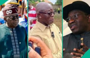 Vídeo de tendência: Oshiomhole comenta secretamente sobre Tinubu vs Jonathan em 2027 Vídeo de tendência: Oshiomhole comenta secretamente sobre Tinubu vs Jonathan em 2027