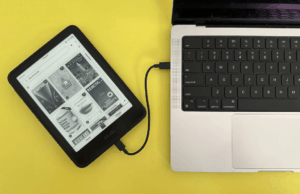 Você não pode mais baixar e instalar publicações Kindle por meio de USB Uma captura de tela mostrando a conta e listas da conta na Amazon