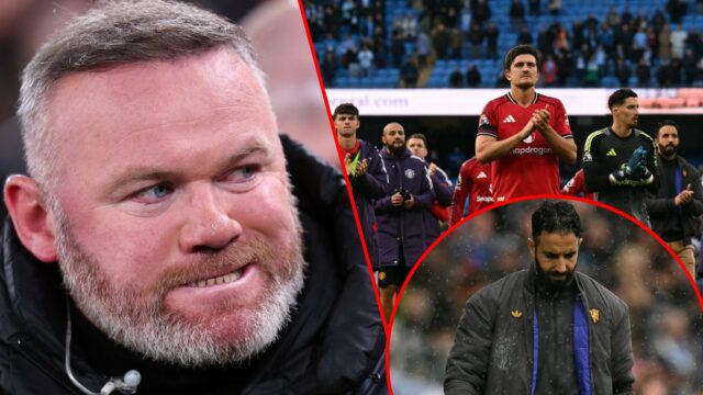 O Manchester United e a lenda da Inglaterra Wayne Rooney durante a partida da Liga dos Campeões entre Liverpool e Paris Saint-Germain em Anfield em 2025 em Liverpool, Inglaterra.