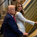 Donald Trump and first lady at UN in New York.