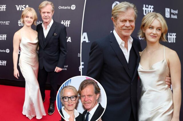 William H. Macy e a filha mais nova de Felicity Huffman, na Geórgia, faz uma aparição rara no tapete vermelho no TIFF 2025


