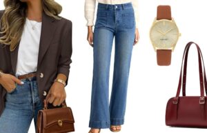 15 ofertas melhores que a Black Friday para mães ricas que estou adicionando ao carrinho o mais rápido possível – até 81% de desconto Diane Batoukina usa óculos redondos da Montblanc, um sobretudo bege da Oak & Fort, uma camisa/blusa branca da Max Mara, uma bolsa Chanel de couro preto acolchoado, uma saia de couro com fenda da l'Agence Fashion, segura um celular/smartphone e está usando fones de ouvido com fio, durante uma sessão de fotos de moda de rua, em 05 de setembro de 2025 em Paris, França.