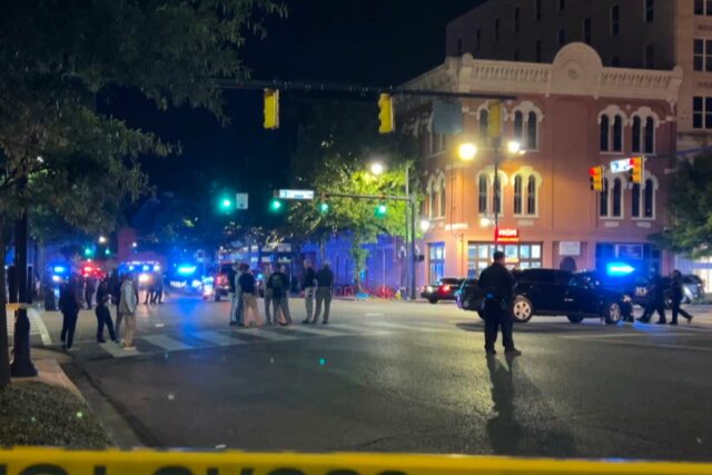 O tiroteio aconteceu no centro de Montgomery, Alabama no fim de semana (AP)
